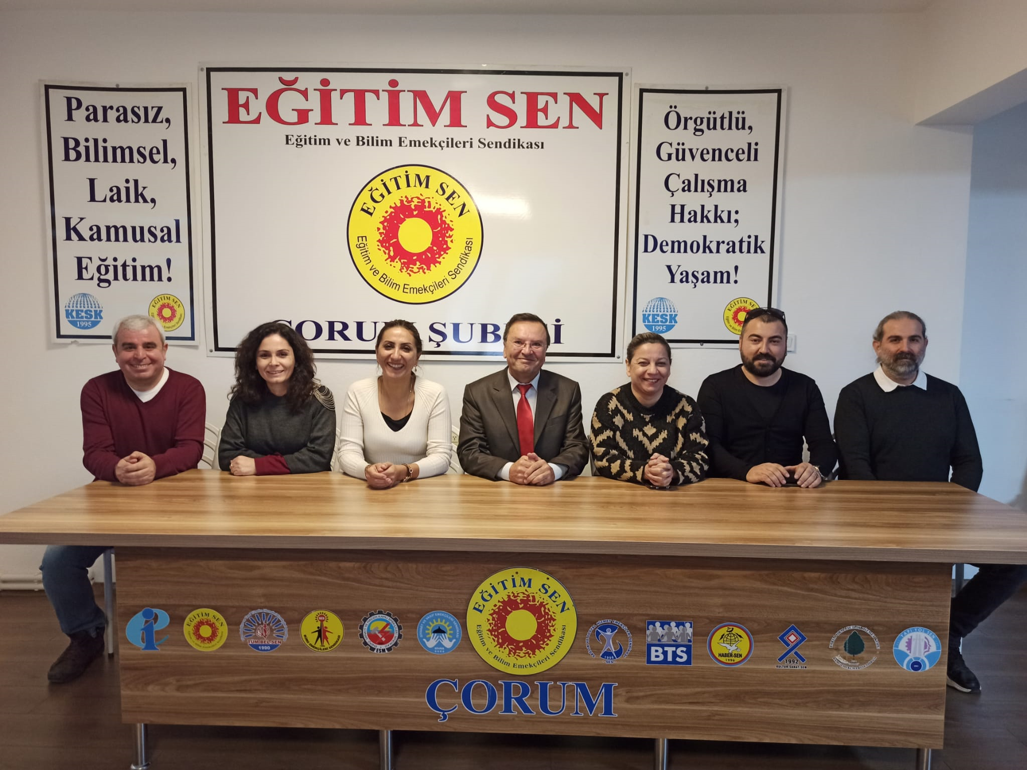 12.Dönem Eğitim Sen Çorum Şube Yürütme Kurulu Görev Dağılımı Yaptı.
