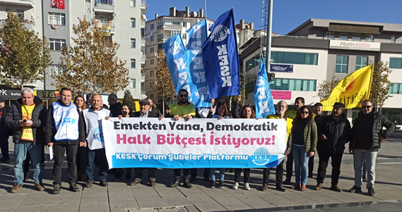 EMEKTEN YANA DEMOKRATİK HALK BÜTÇESİ İSTİYORUZ!
